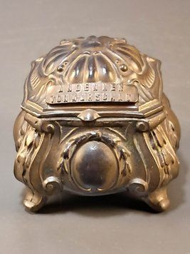 Antique Souvenir Trinket Box &ndash; Andenken von Warschau &ndash; Art Nouveau