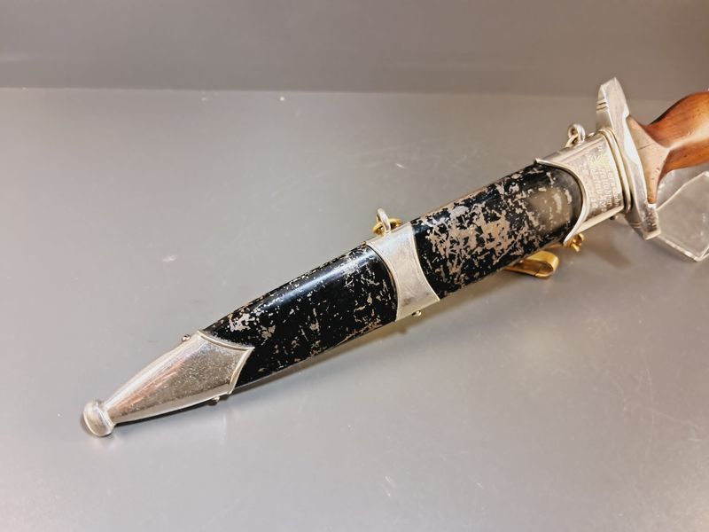 Ultra Rare Chained NSKK Marine Dagger &ndash; Period Ground R&ouml;hm Blade &ndash; WWII