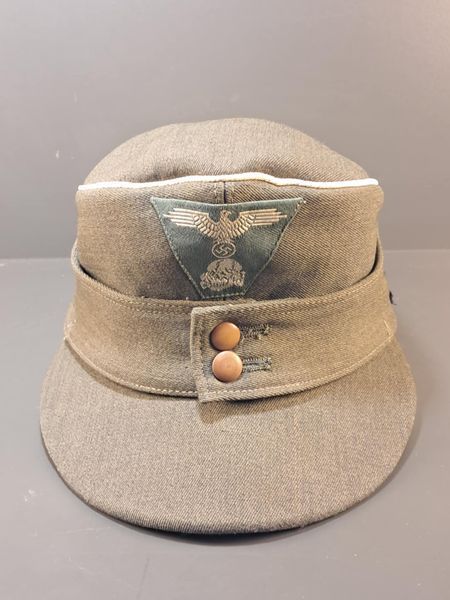 Waffen-SS Officer M43 Field Cap &ndash; Italian Gabardine &ndash; Size 56