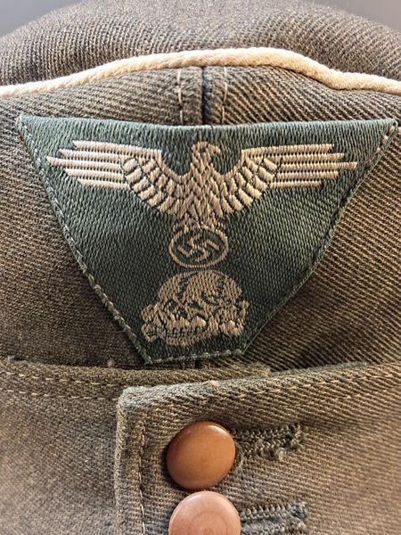 Waffen-SS Officer M43 Field Cap &ndash; Italian Gabardine &ndash; Size 56