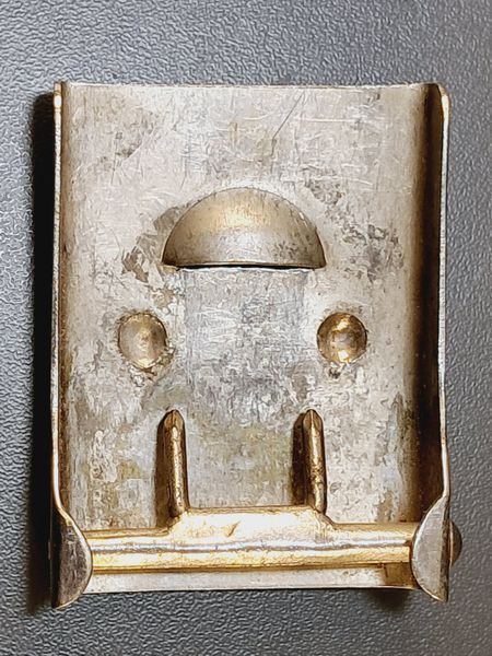 Nickel-Plated SA / NSKK Belt Buckle &ndash; Two-Piece &ndash; Classic Pattern