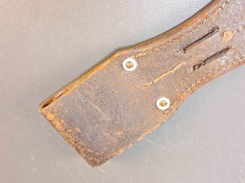 Original WWII German Mauser S.84/98 Bayonet Frog &ndash; LBA (Luftwaffe) &ndash; Anton Schuler 1939