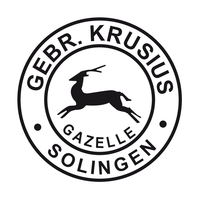 Krusius Gebr. GAZELLE, Solingen Logo